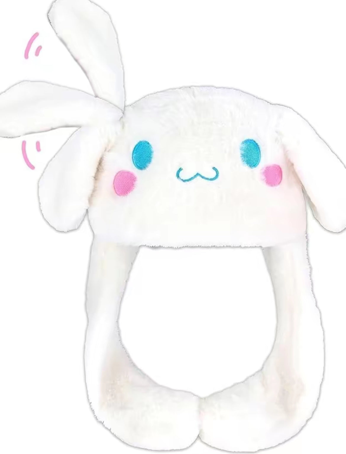 Cinnamoroll fluffy light up hat, ear moving comfortable hat