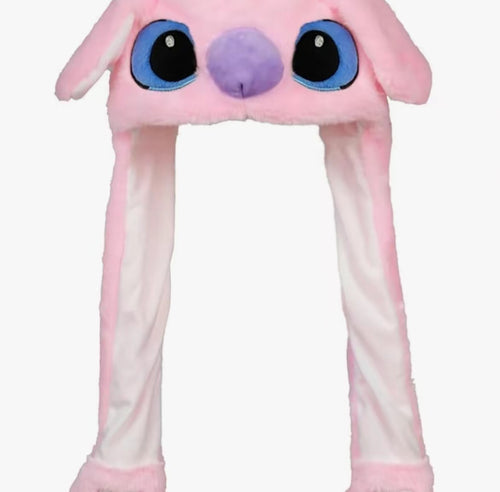 Angel fluffy light up hat, ear moving comfortable hat