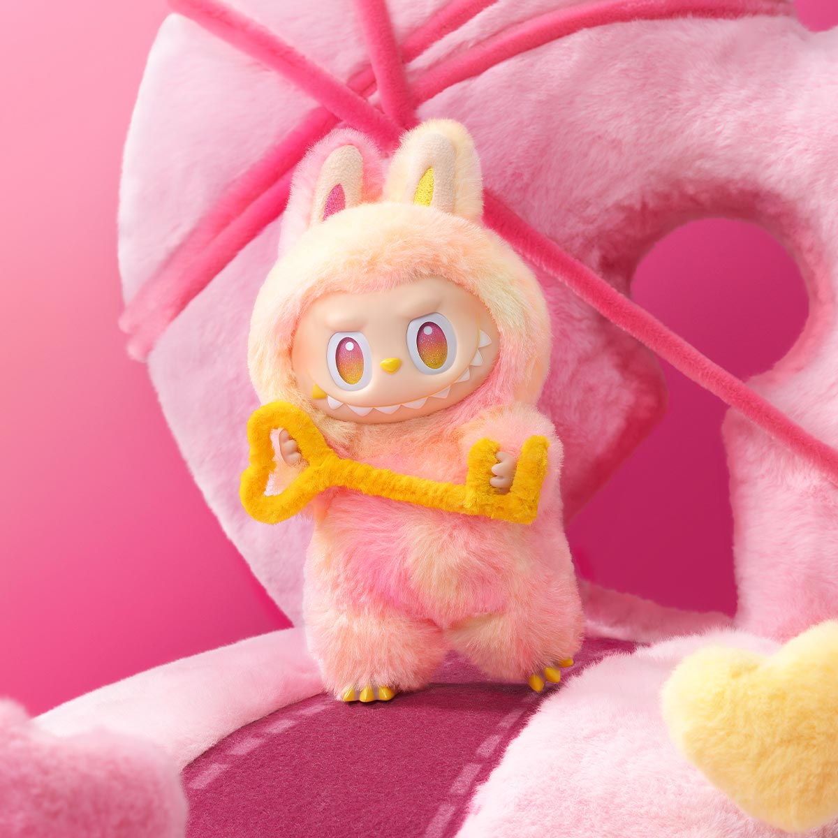 Pop Mart Labubu The Monsters Exciting macaron, Big into energy Vinyl Plush Single Blind Box