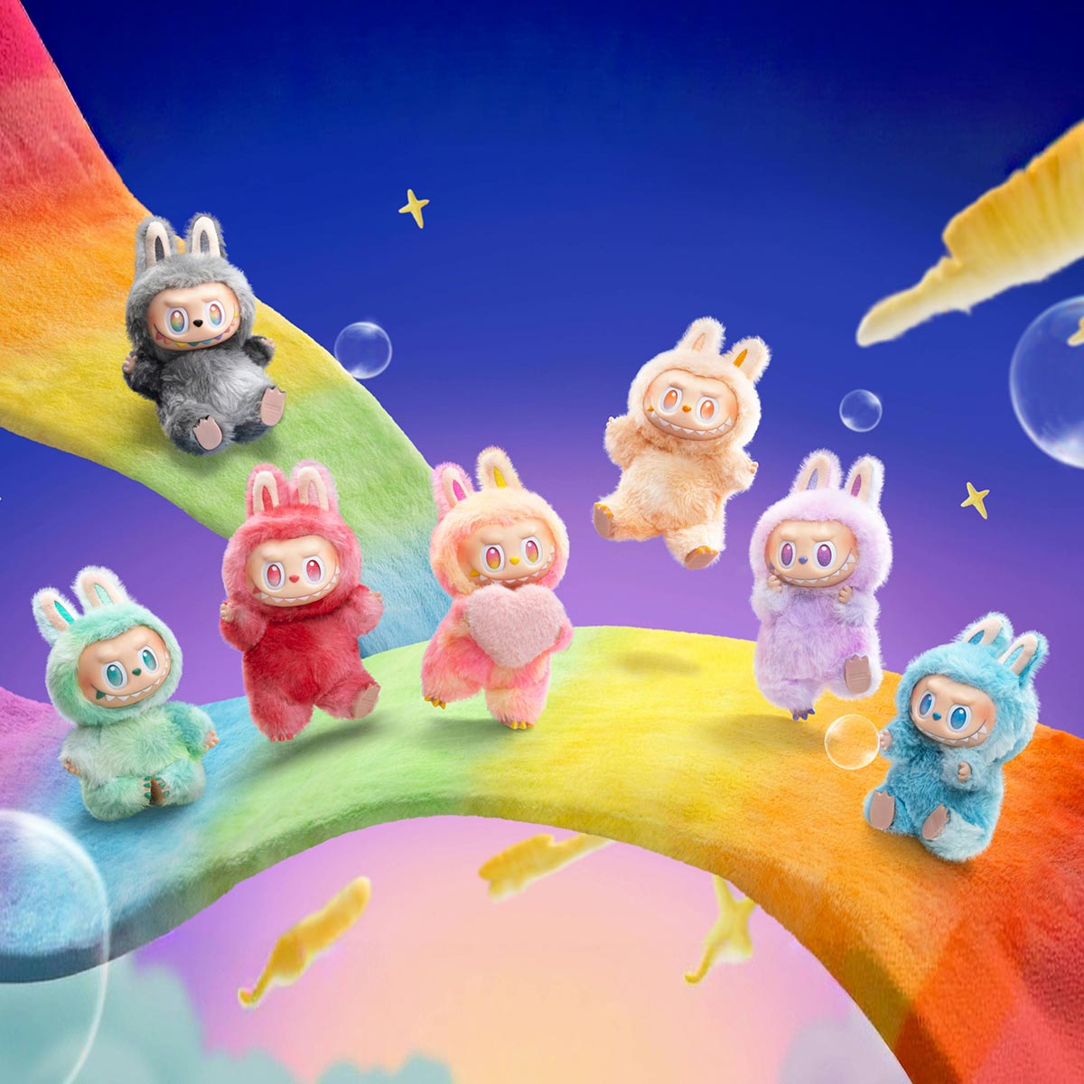 Pop Mart Labubu The Monsters Exciting macaron, Big into energy Vinyl Plush Single Blind Box