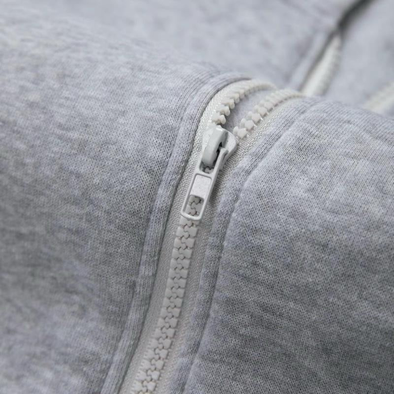 24 pc Grey quality zipper hoodie