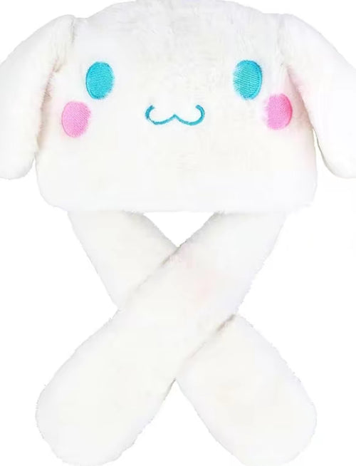 Cinnamoroll fluffy light up hat, ear moving comfortable hat